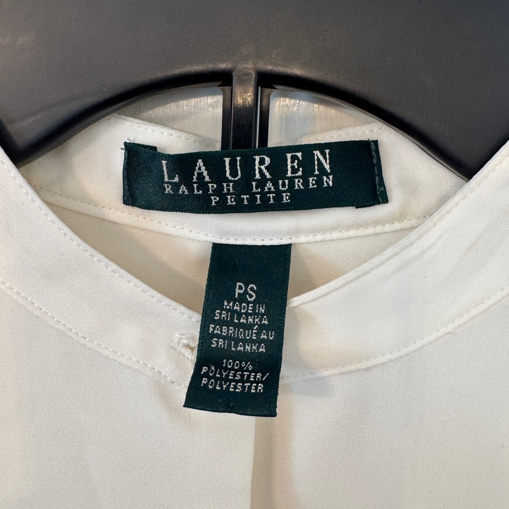 Lauren Ralph Lauren Petite Cream Blouse